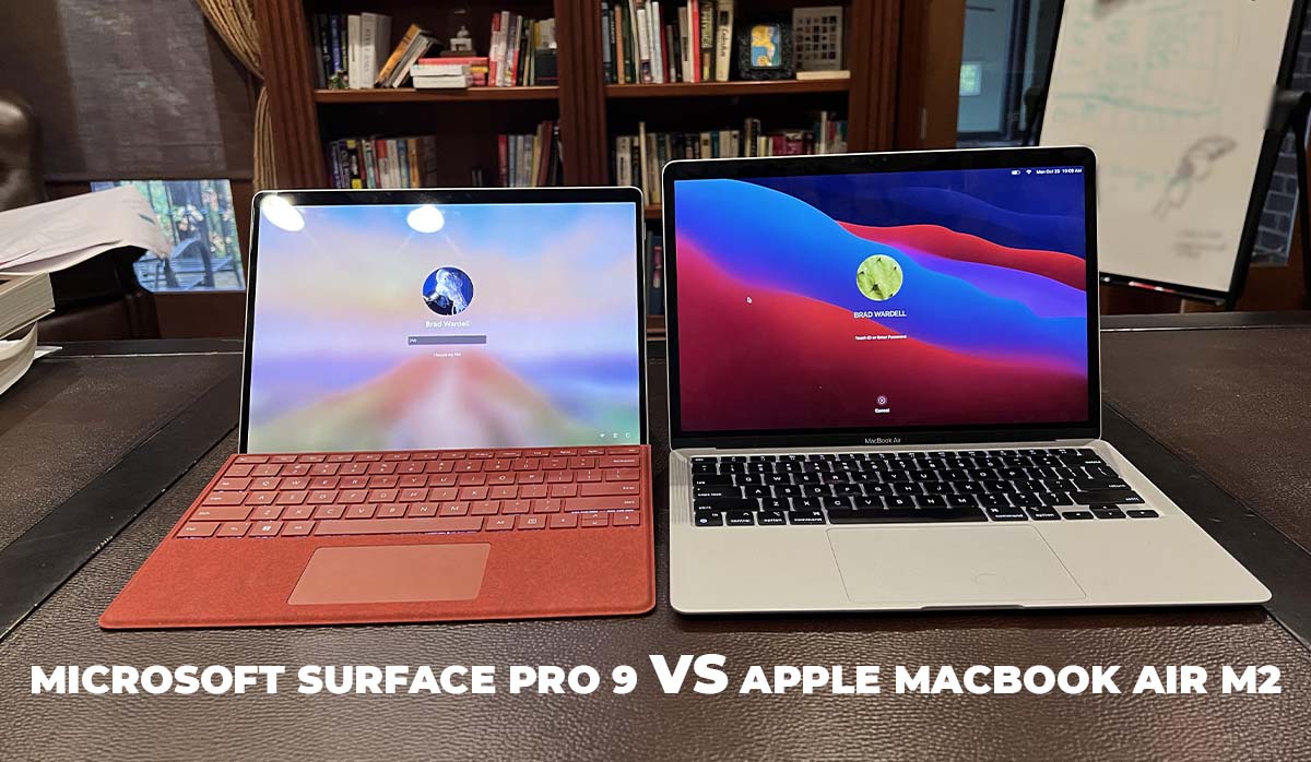 Microsoft Surface Pro 9 vs. Apple MacBook Air M2